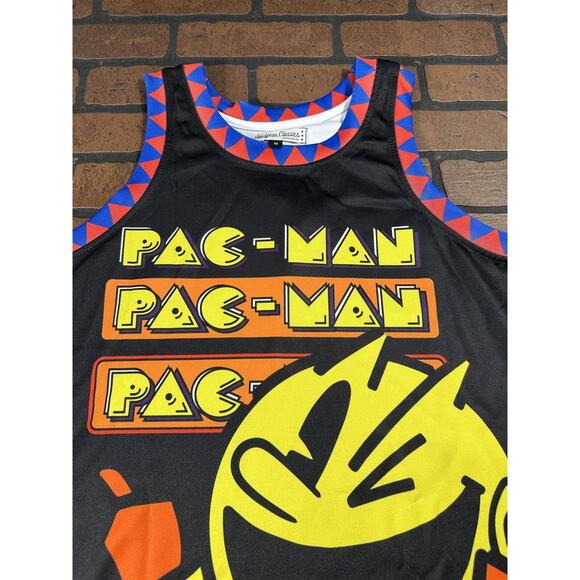 PAC MAN Black Headgear Classics Basketball Jersey ~Never Worn~ S M L - Picture 7 of 7